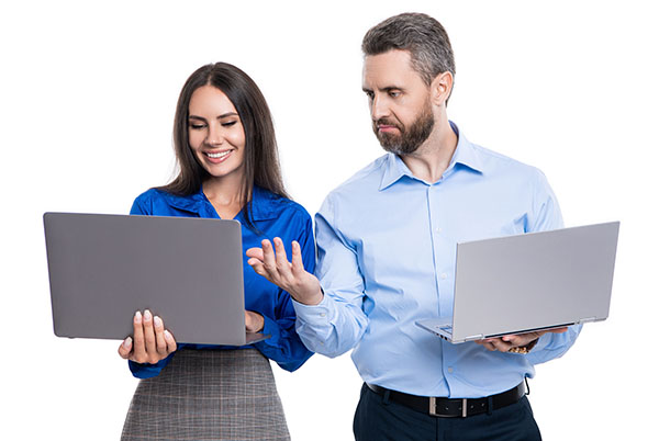 Image of long-term care professionals searching on The Compliance Store