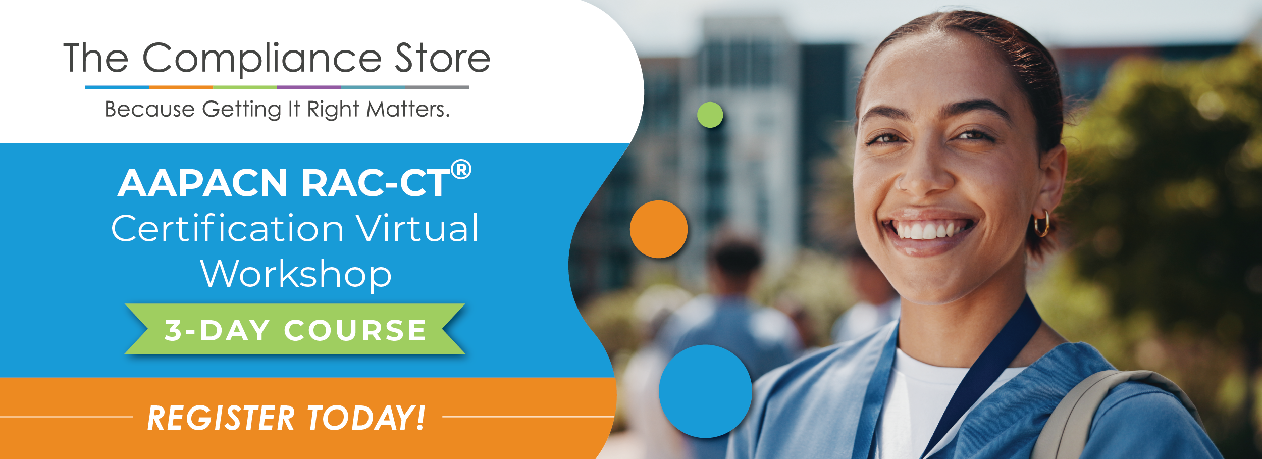 Register today for nationally-accredited RAC-CT Training from The Compliance Store